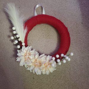 Handmade wreath red
